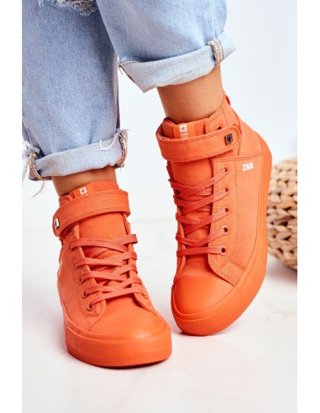 Women's High Sneakers Big Star FF274583 Orange