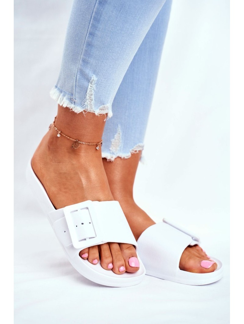 Women's Slides Big Star White FF274A391