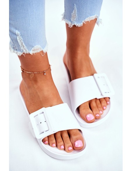 Women's Slides Big Star White FF274A391