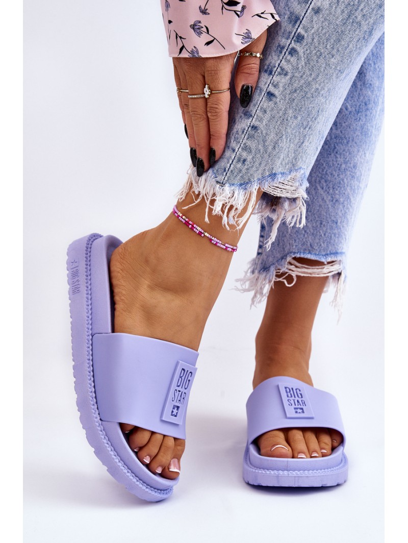 Women's Slippers Big Star LL274431 Light purple