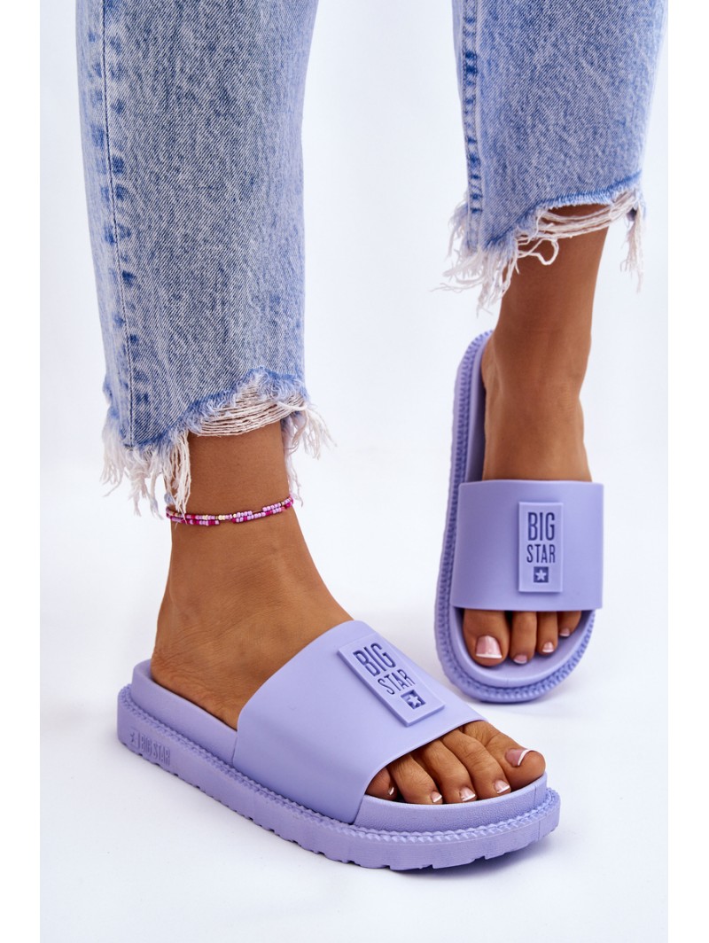 Women's Slippers Big Star LL274431 Light purple