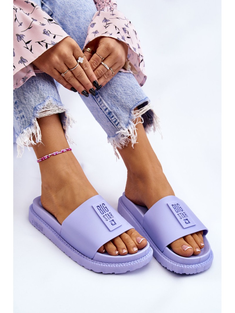 Women's Slippers Big Star LL274431 Light purple