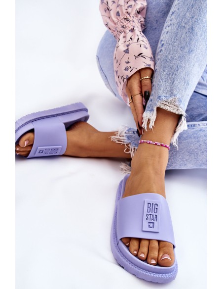 Women's Slippers Big Star LL274431 Light purple
