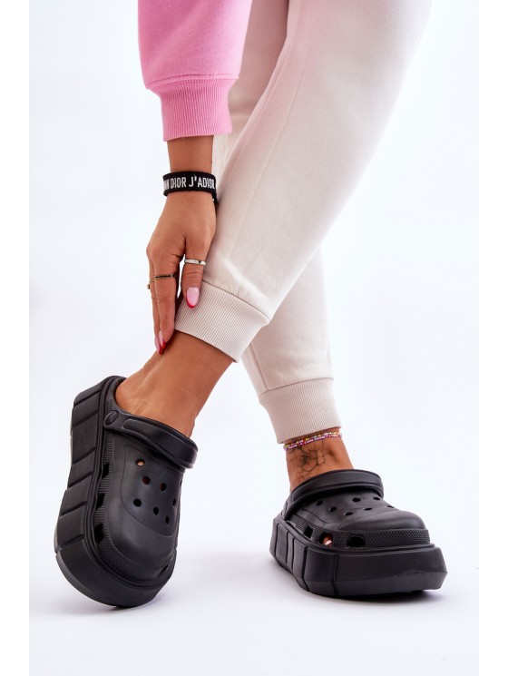 Moteriška putplasčio platforma Crocs Black Beckett 2