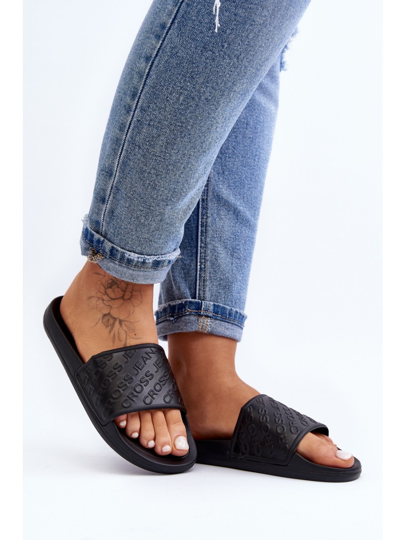 Women's Slippers Cross Jeans FF2R4153C Black Women's Slippers Cross Jeans FF2R4153C Black