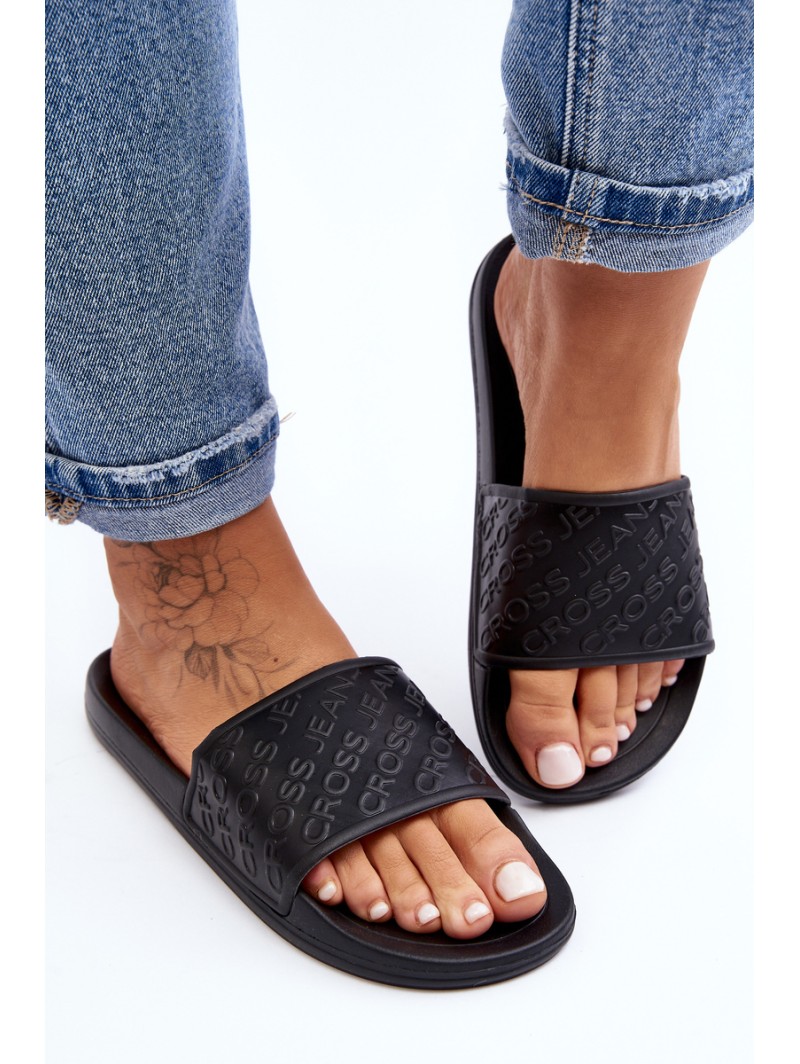 Women's Slippers Cross Jeans FF2R4153C Black Women's Slippers Cross Jeans FF2R4153C Black