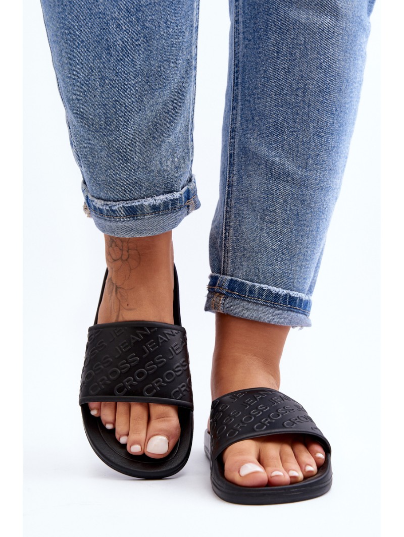 Women's Slippers Cross Jeans FF2R4153C Black Women's Slippers Cross Jeans FF2R4153C Black