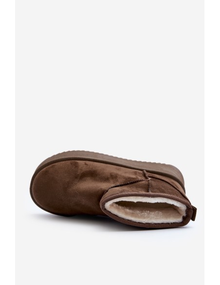 Women's Snow Boots with Chunky Sole Dark Green Caliksa