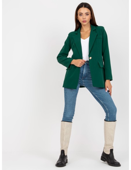 Marynarka-DHJ-MA-15556.22X-ciemny zielony