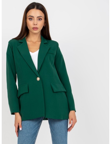 Marynarka-DHJ-MA-15556.22X-ciemny zielony