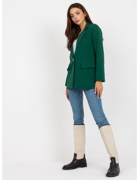 Marynarka-DHJ-MA-15556.22X-ciemny zielony