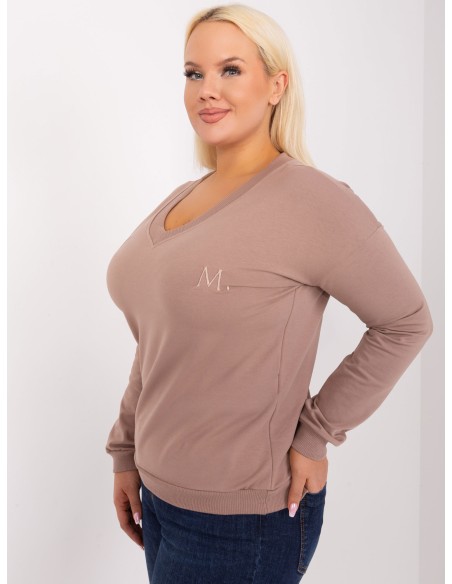 Bluzka-RV-BZ-9233.24-ciemny bezowy