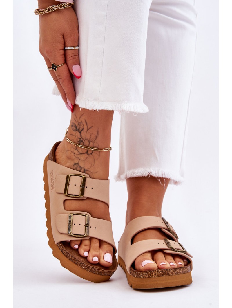 Classic Women's Big Star Slippers LL274478 Beige