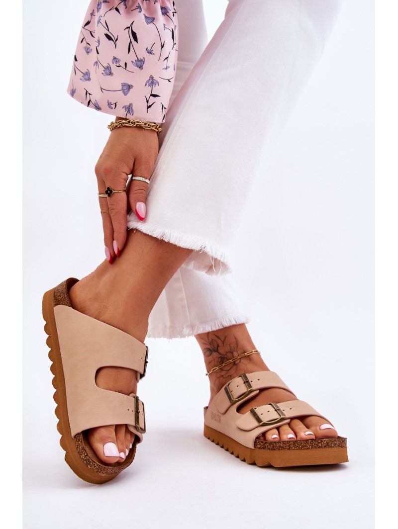 Classic Women's Big Star Slippers LL274478 Beige