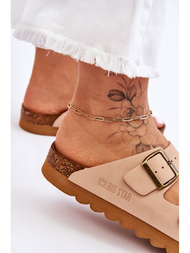 Classic Women's Big Star Slippers LL274478 Beige