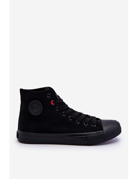Women's Classic High Sneakers Big Star T274033 Black