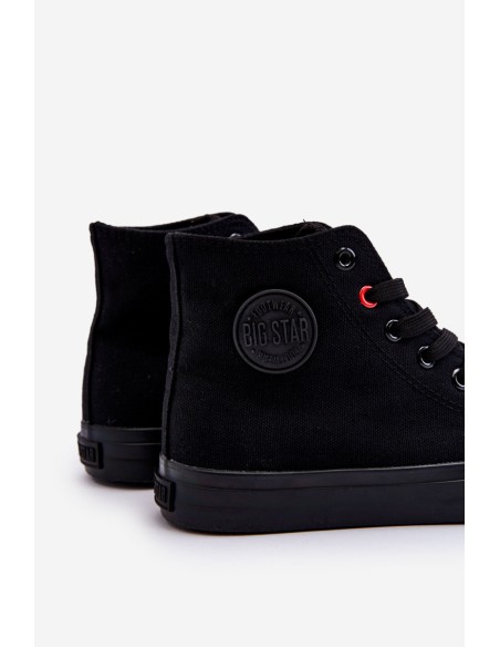 Women's Classic High Sneakers Big Star T274033 Black