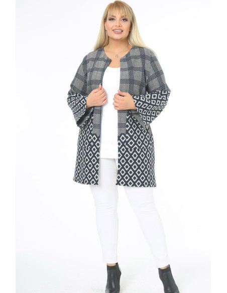 Jacquard taskutega jakk