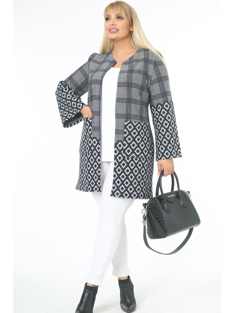 Žakarda jaka ar kabatām