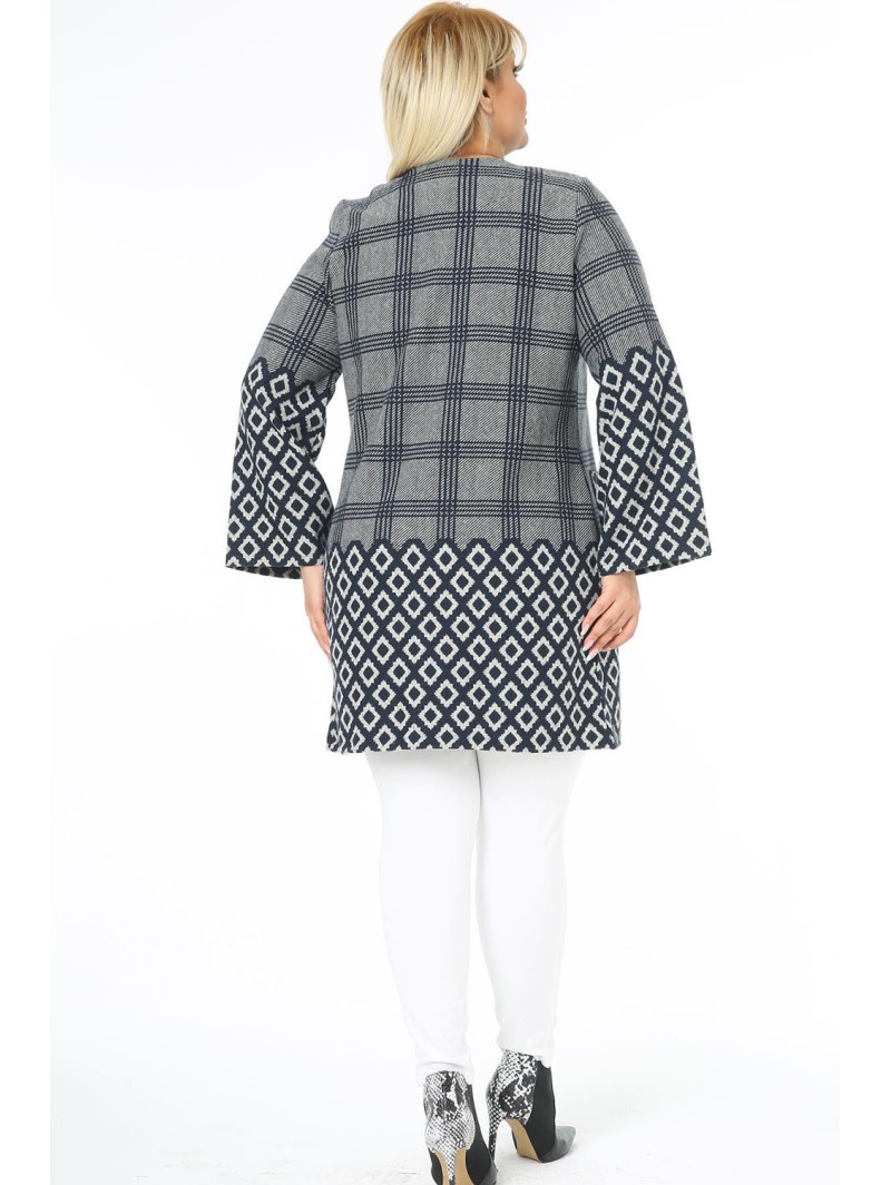 Жаккардовый жакет с карманами