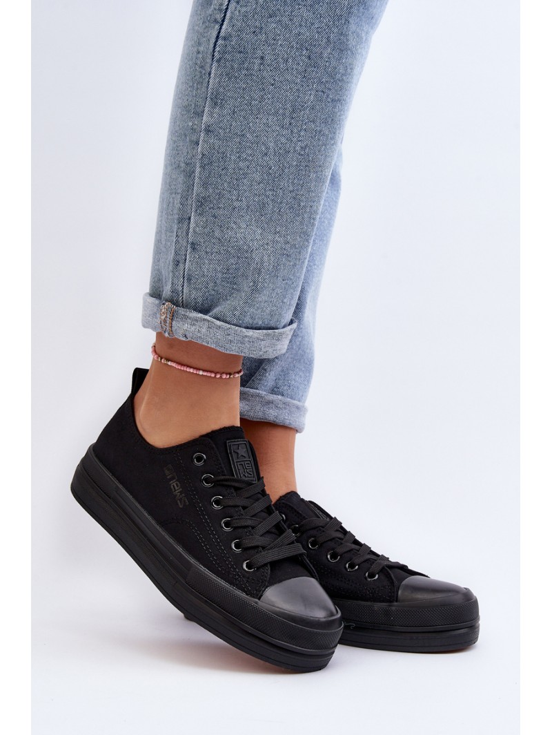 Women's Fabric Sneakers Black Staneva Women's Fabric Sneakers Black Staneva