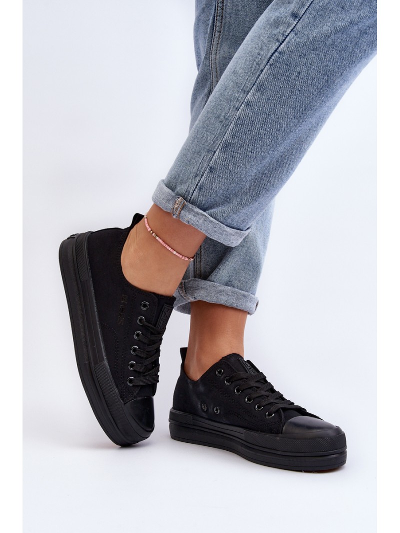 Women's Fabric Sneakers Black Staneva Women's Fabric Sneakers Black Staneva