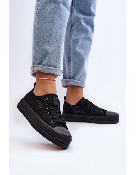 Women's Fabric Sneakers Black Staneva