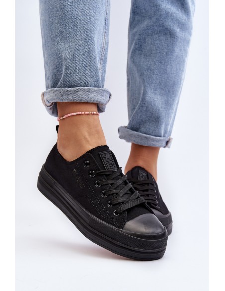 Women's Fabric Sneakers Black Staneva