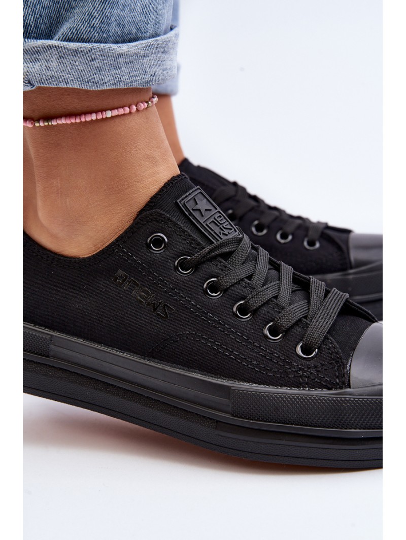 Women's Fabric Sneakers Black Staneva Women's Fabric Sneakers Black Staneva