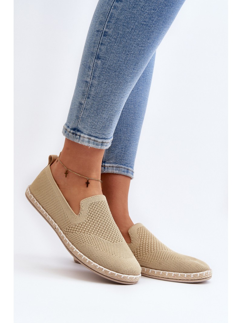 Women's Beige Slip-On Espadrilles Harmonie