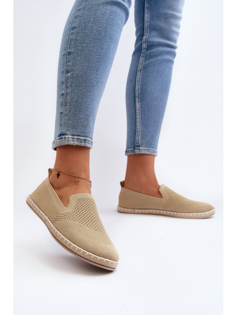 Women's Beige Slip-On Espadrilles Harmonie