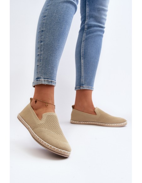 Women's Beige Slip-On Espadrilles Harmonie