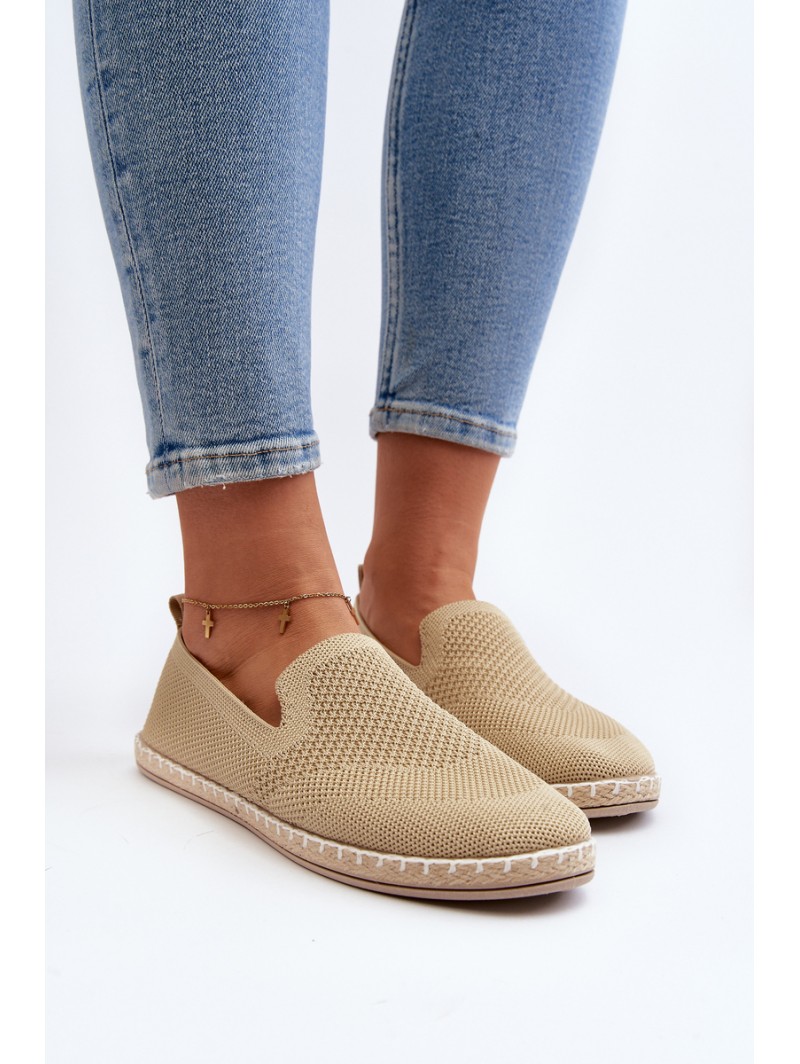 Women's Beige Slip-On Espadrilles Harmonie