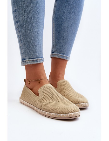 Women's Beige Slip-On Espadrilles Harmonie