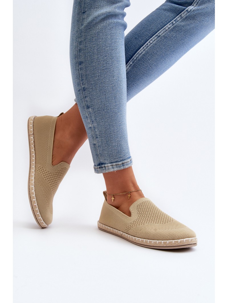 Women's Beige Slip-On Espadrilles Harmonie