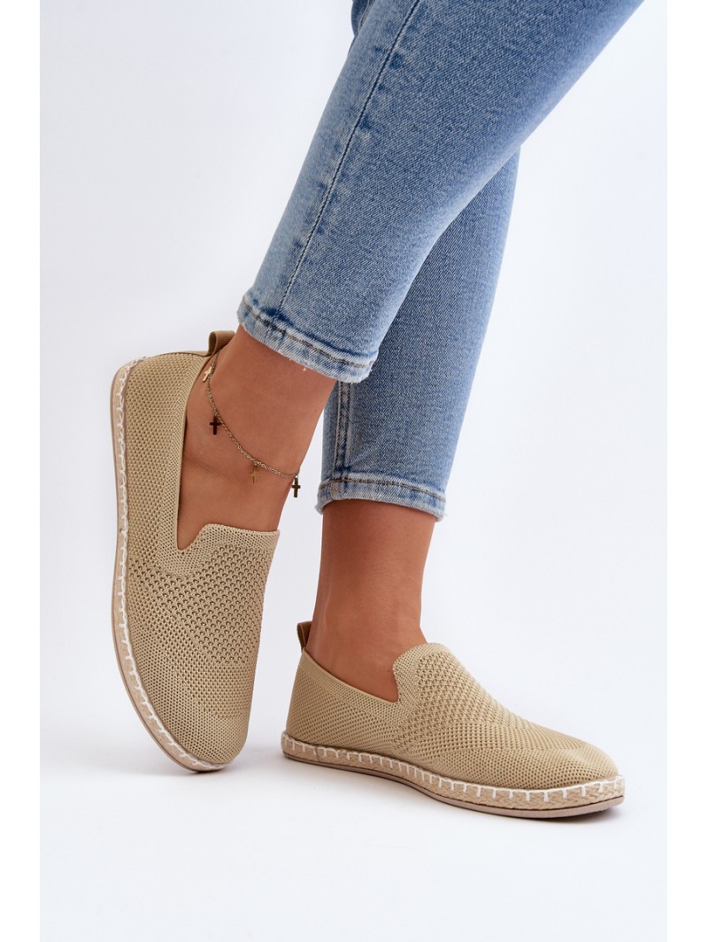 Women's Beige Slip-On Espadrilles Harmonie