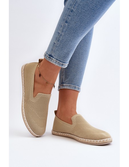 Women's Beige Slip-On Espadrilles Harmonie