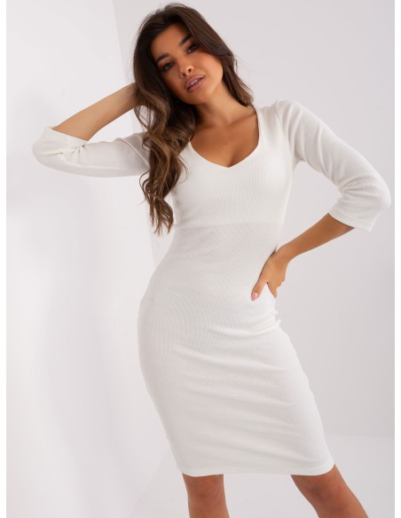 Sukienka-RV-SK-8945.04-ecru