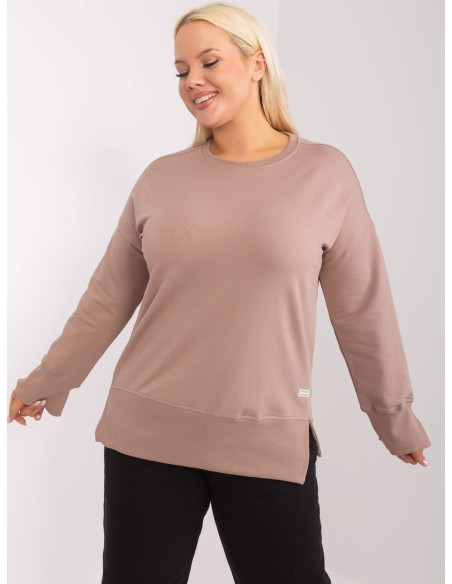 Bluzka-RV-BZ-9198.10X-ciemny bezowy