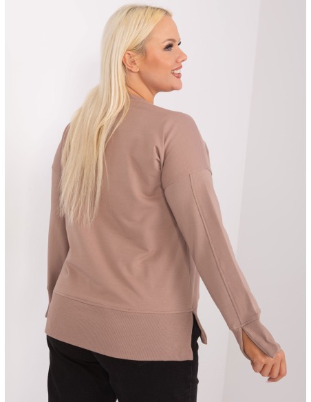 Bluzka-RV-BZ-9198.10X-ciemny bezowy