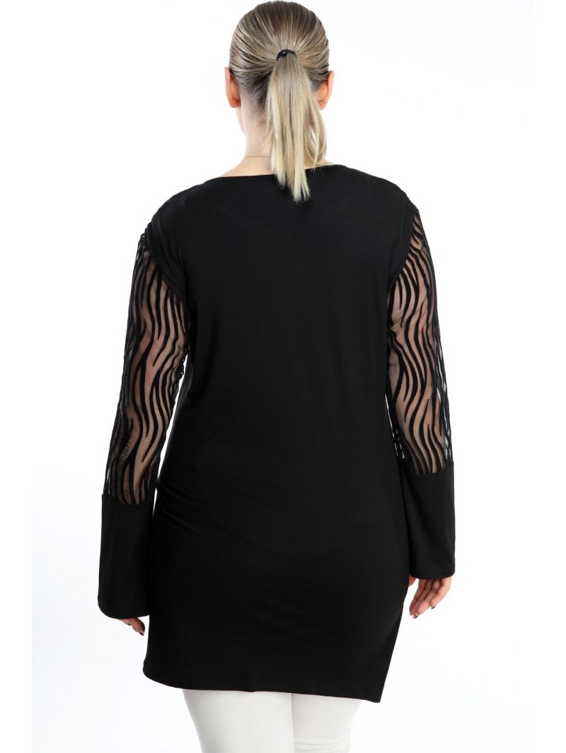 Черная туника с кружевом Черная туника с кружевом