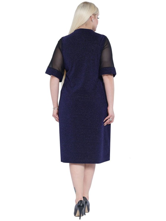 Elegantiška tamsiai žalia suknelė 2