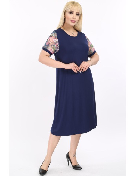 Suknelė trumpomis rankovėmis