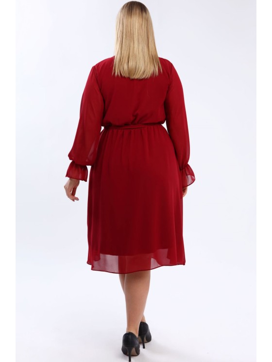 Plazdanti suknelė su dirželiu 2