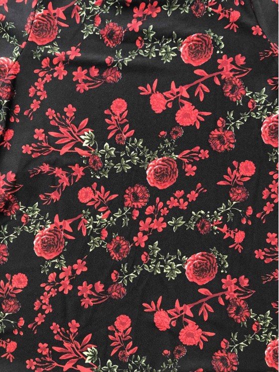 Длинное платье с цветочным принтом 2