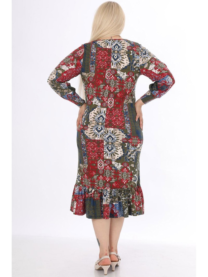 Švelni raštuota suknelė Švelni raštuota suknelė