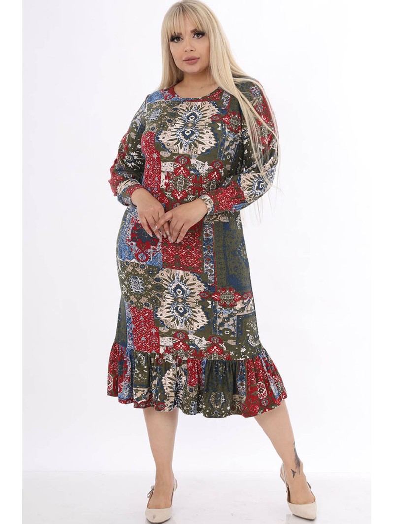 Švelni raštuota suknelė Švelni raštuota suknelė