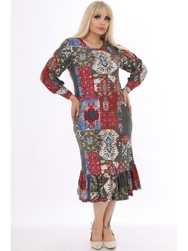 Švelni raštuota suknelė Švelni raštuota suknelė