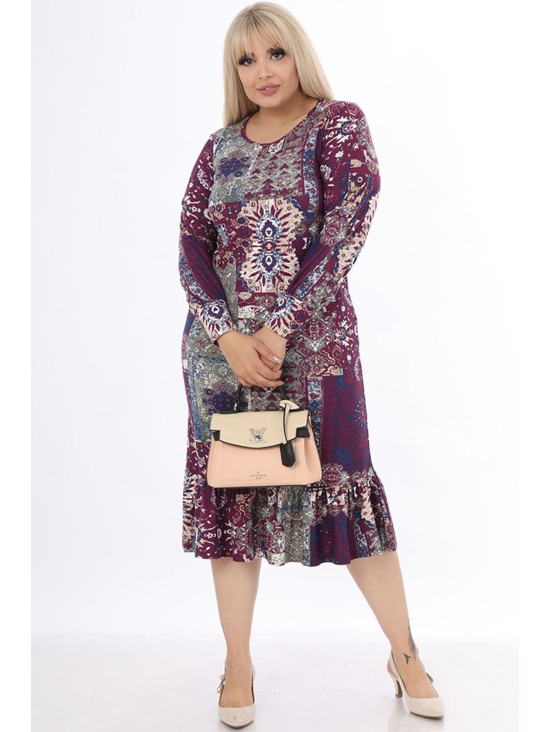 Švelni raštuota suknelė Švelni raštuota suknelė