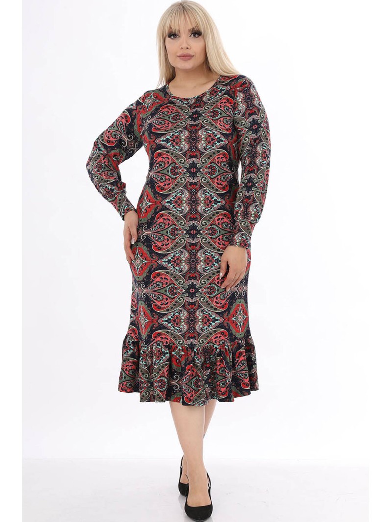 Švelni raštuota suknelė Švelni raštuota suknelė